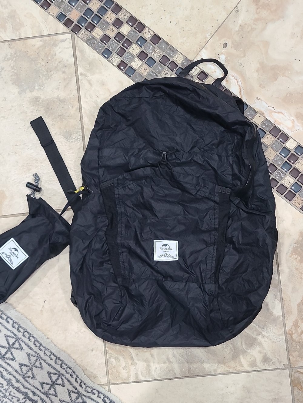 Packable Black Men’s Backpack - Lightweight Travel Companion